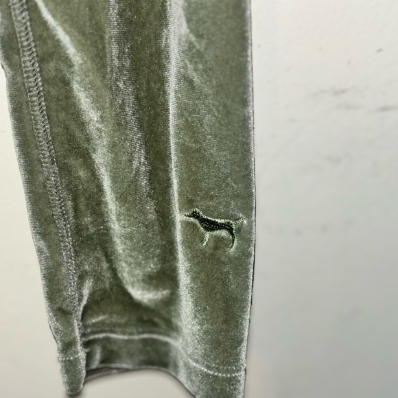 PINK Victoria's Secret Olive Green Leggings - Picture 2 of 6